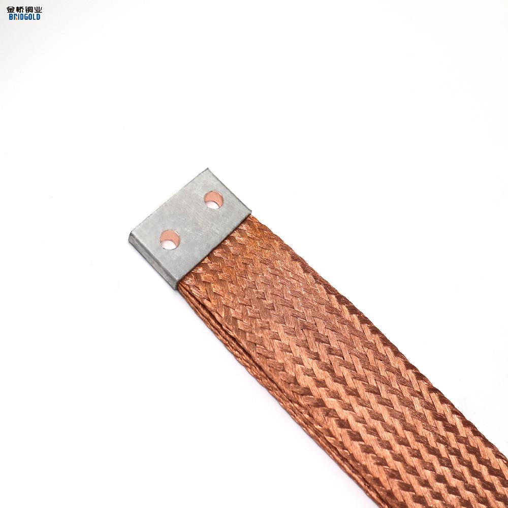 變壓器銅編織線軟連接 扁平銅帶軟連接 紫銅編織導電帶