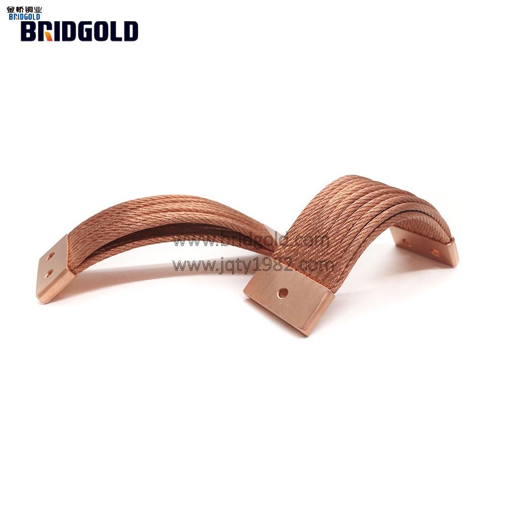 高導熱導冷柔性銅絞線軟連接 無氧銅導熱帶  高柔性高溫超導軟連接